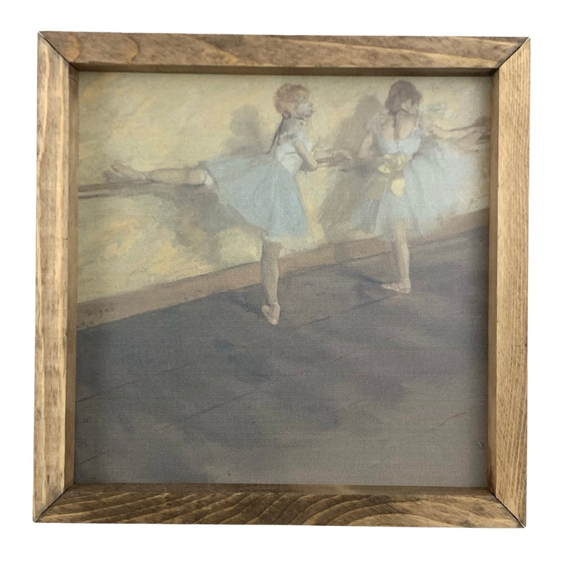 Dancers Practicing at the Barre <br>Framed Art