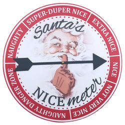 Naughty/Nice Vintage Santa Meter