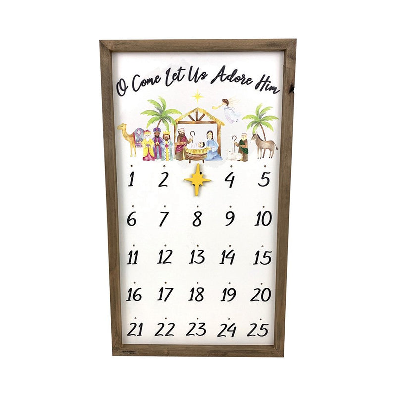 Watercolor Nativity Advent