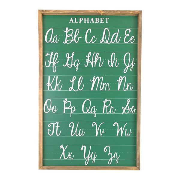 Chalkboard Alphabet <br>Framed Art