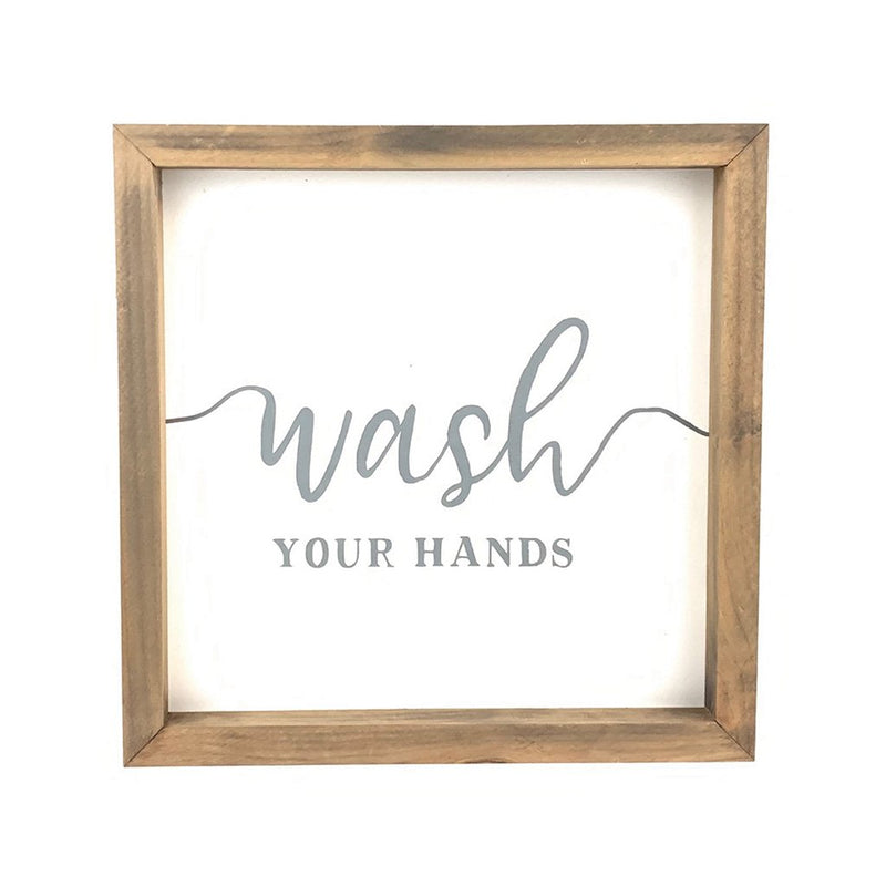 Wash Your Hands <br>Framed Saying