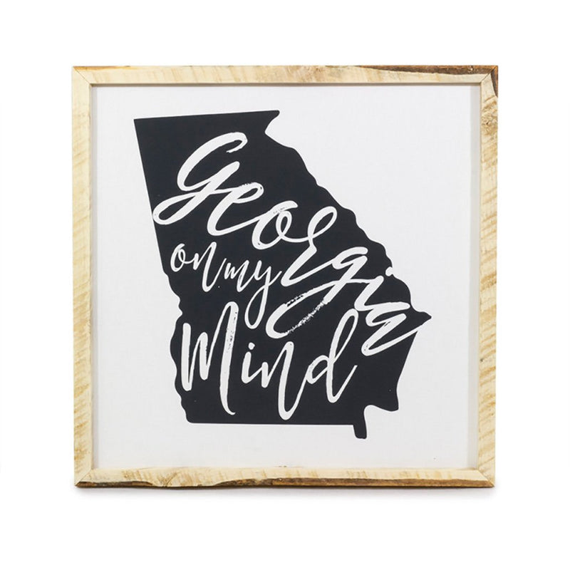 Georgia on my Mind (State) <br>Framed Saying