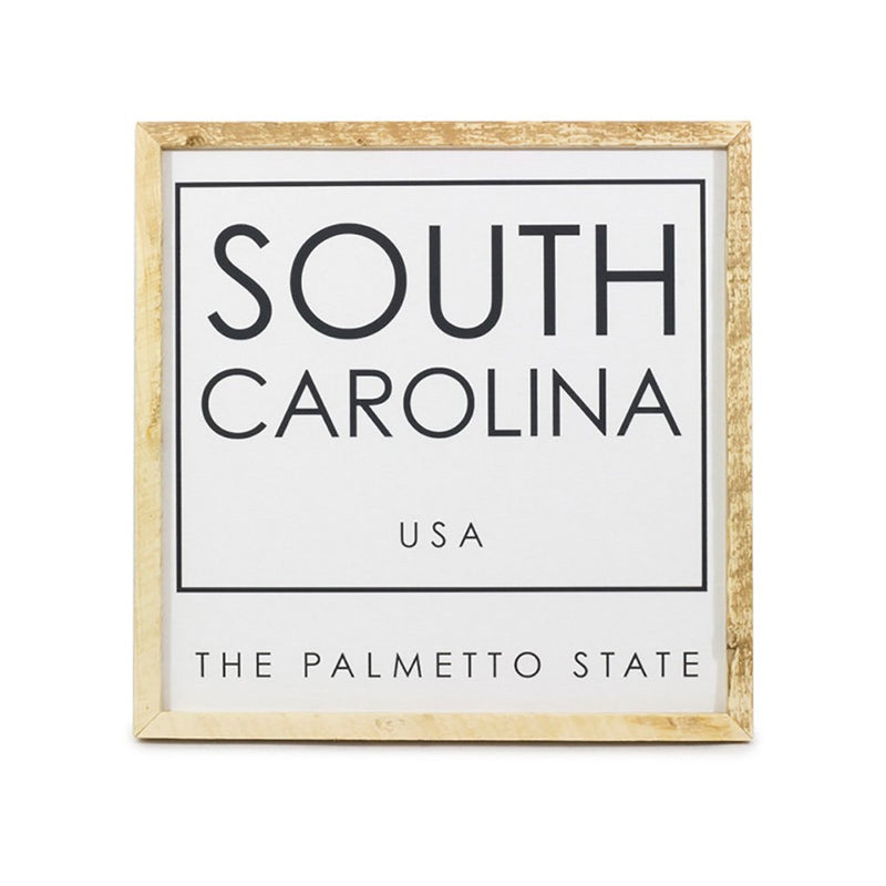 South Carolina The Palmetto State <br>Framed Saying