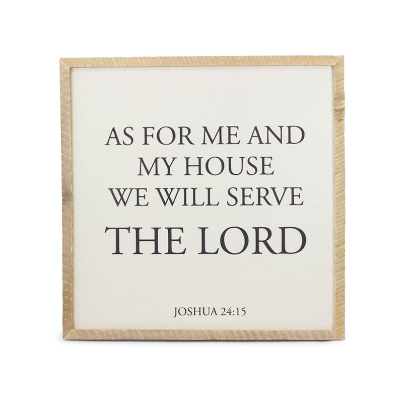 We Will Serve The Lord Framed Saying