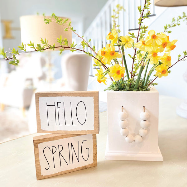 Spring Word Blocks