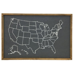 USA Outline Pinboard