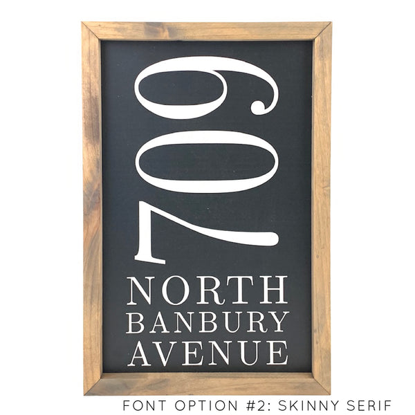 Address <br>Personalized Porch Saying