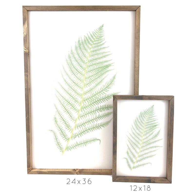 Blue Three Leaves <br>Framed Art