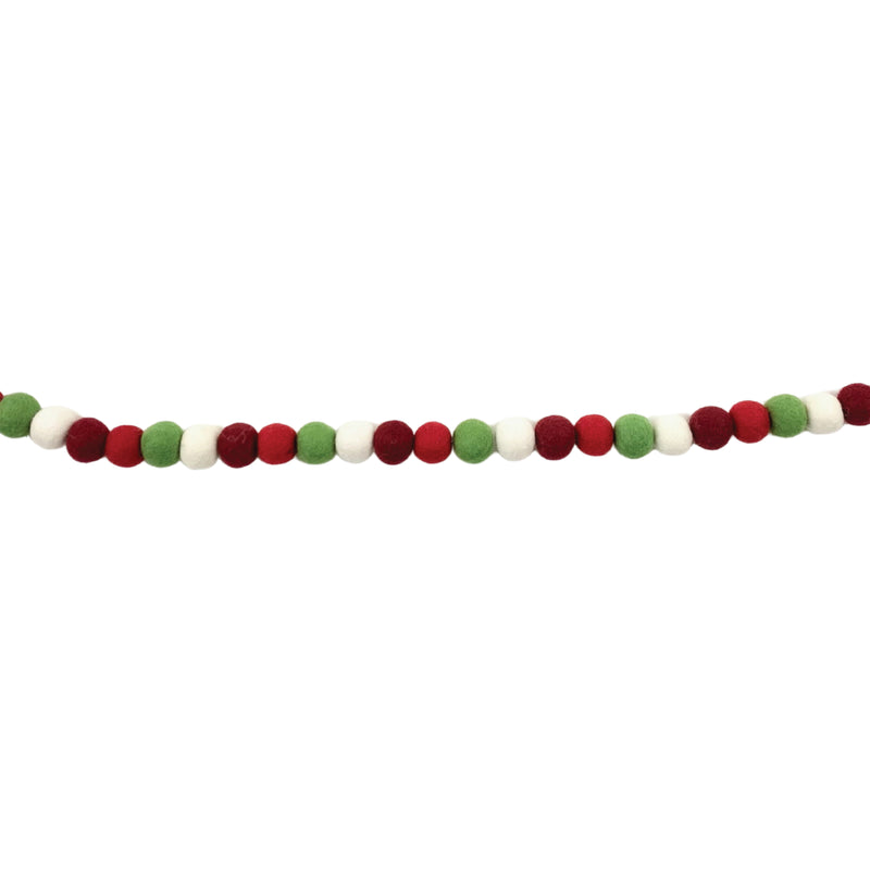 Christmas Felt Ball Garland