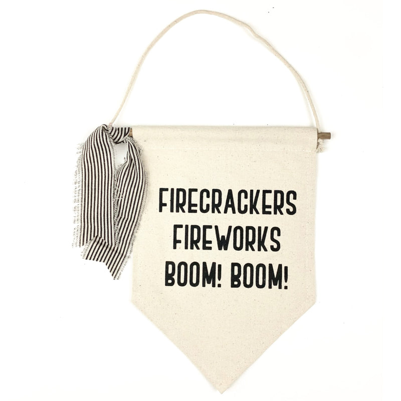 Firecrackers! Fireworks! <br>Pennant