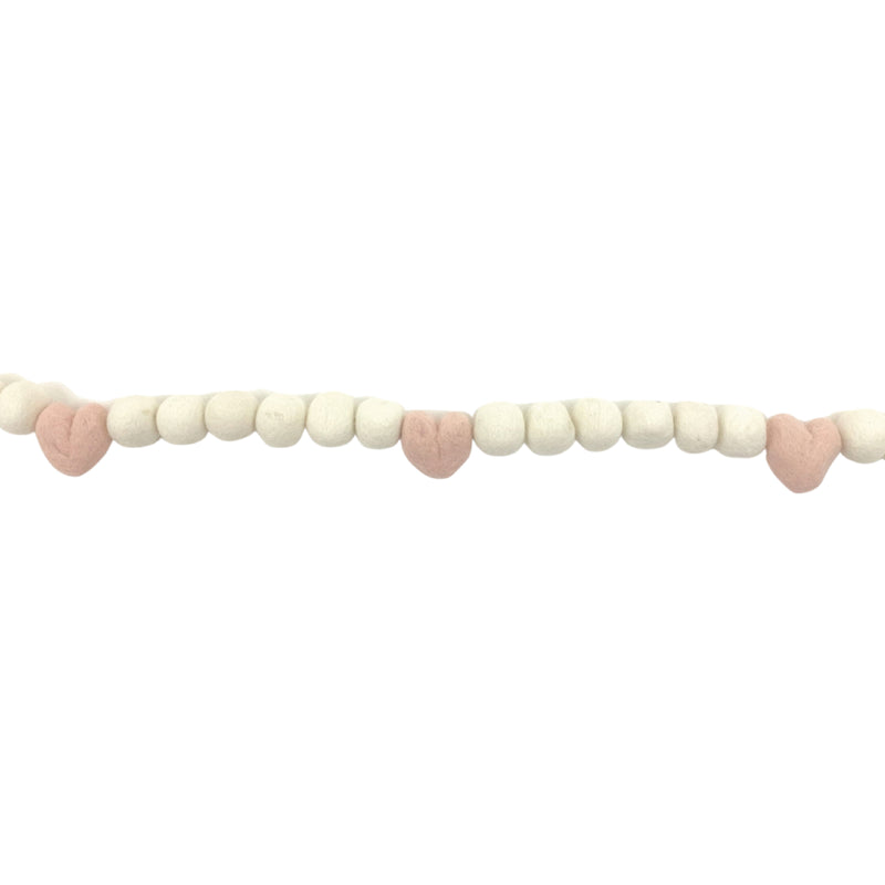 Felt Ball and Heart Garland