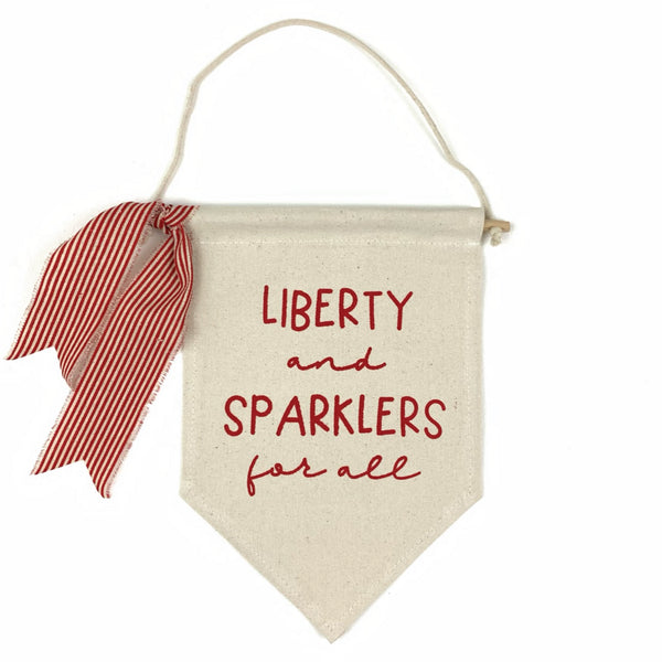 Liberty & Sparklers <br>Pennant
