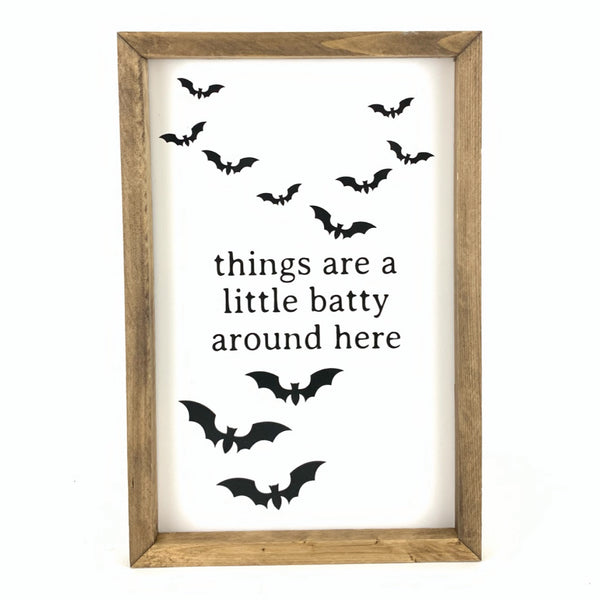 Things Are A Little Batty <br>Framed Art