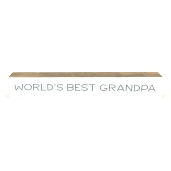 World's Best Grandpa <br>Shelf Saying