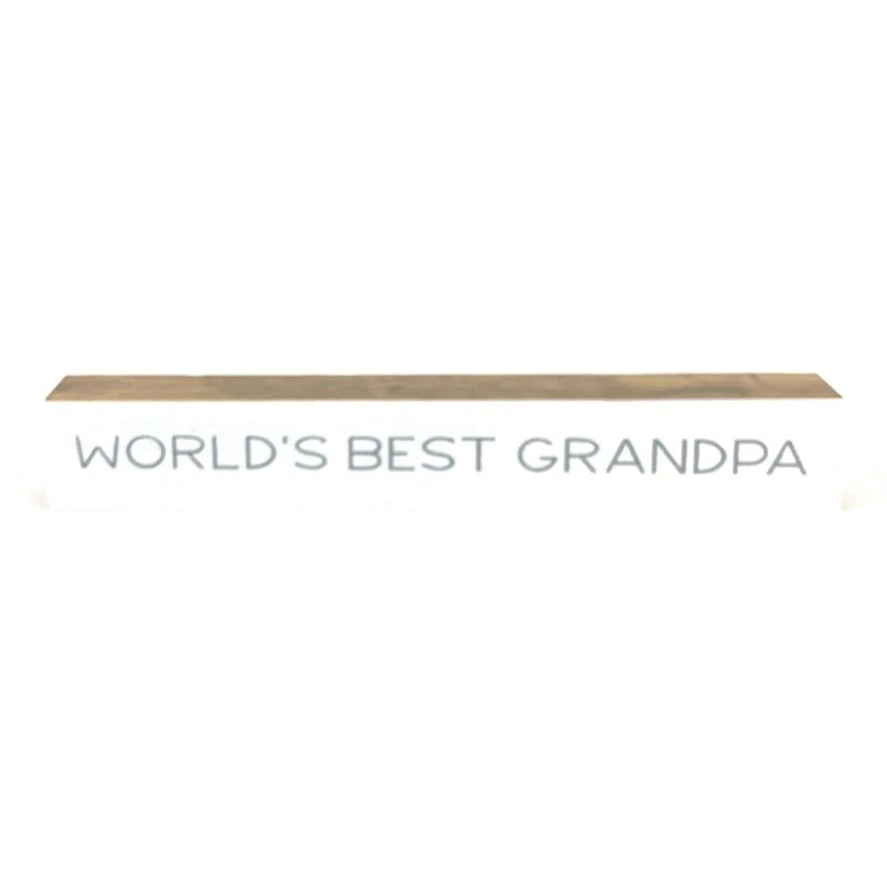 World's Best Grandpa <br>Shelf Saying