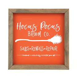 Hocus Pocus Broom Co <br>Framed Saying