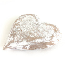 Wood Carved Heart