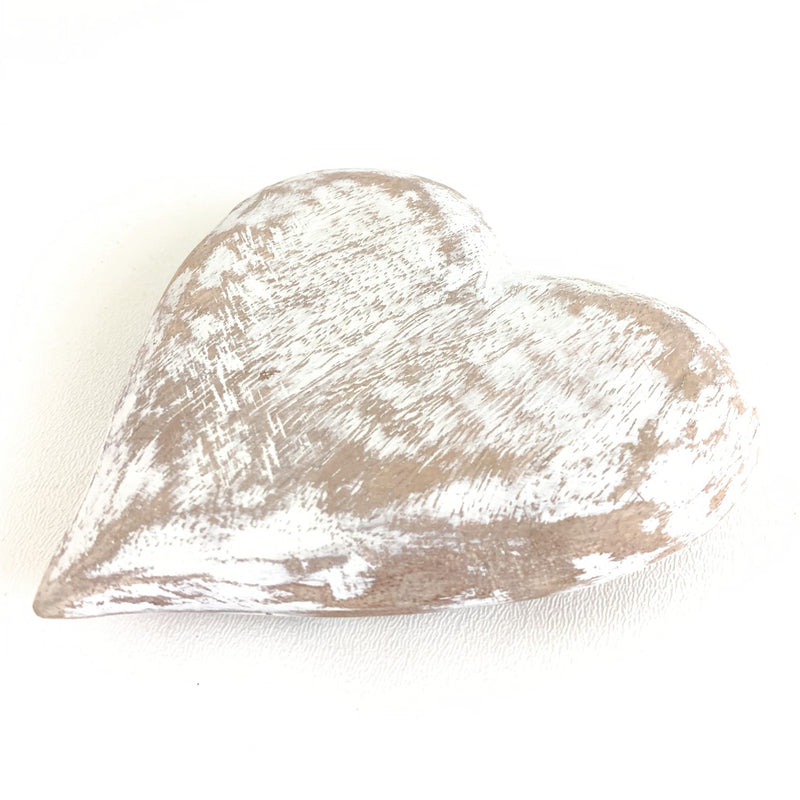 Wood Carved Heart