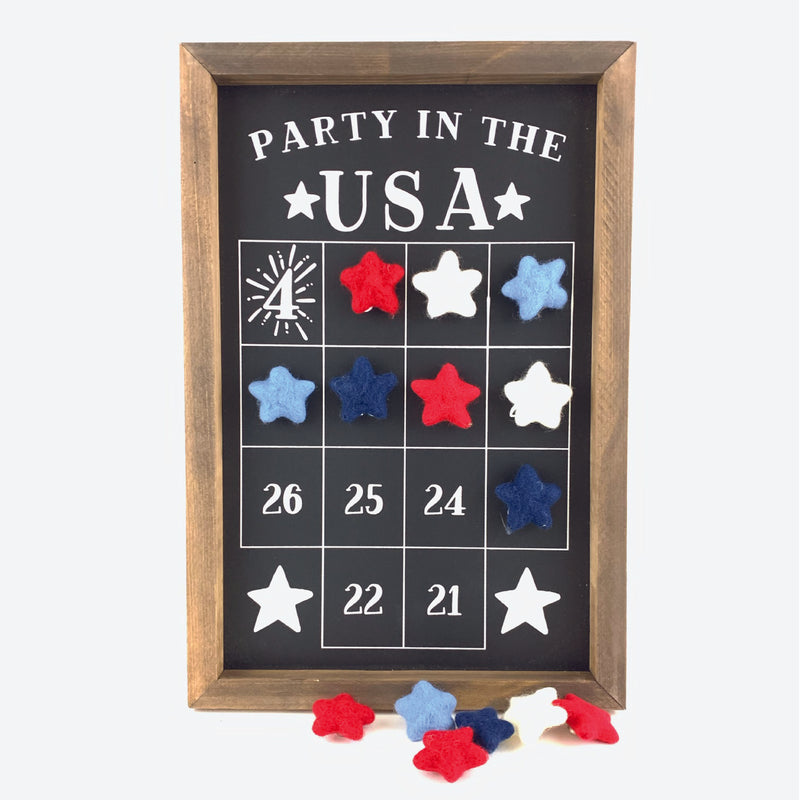 Party in the USA <br>Fourth of July Number Countdown
