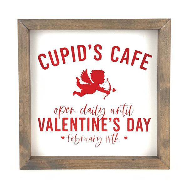 Cupid's Cafe <br>Framed Saying