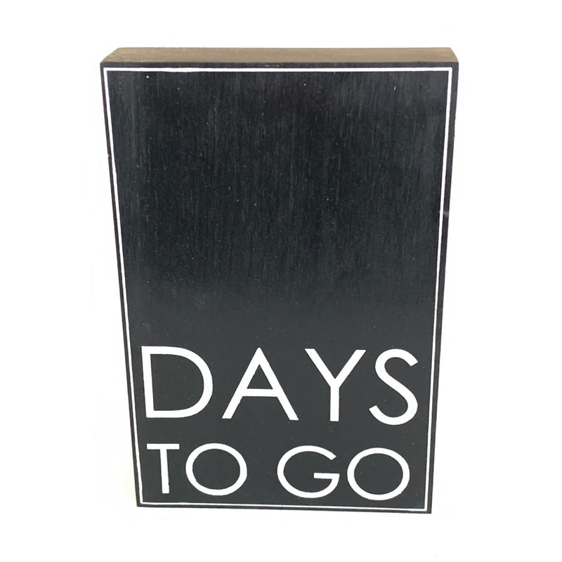 Days To Go Vertical Countdown <br>Shelf Block