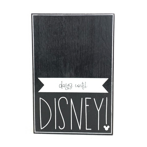 Days Until Disney Large Countdown <br>Shelf Block