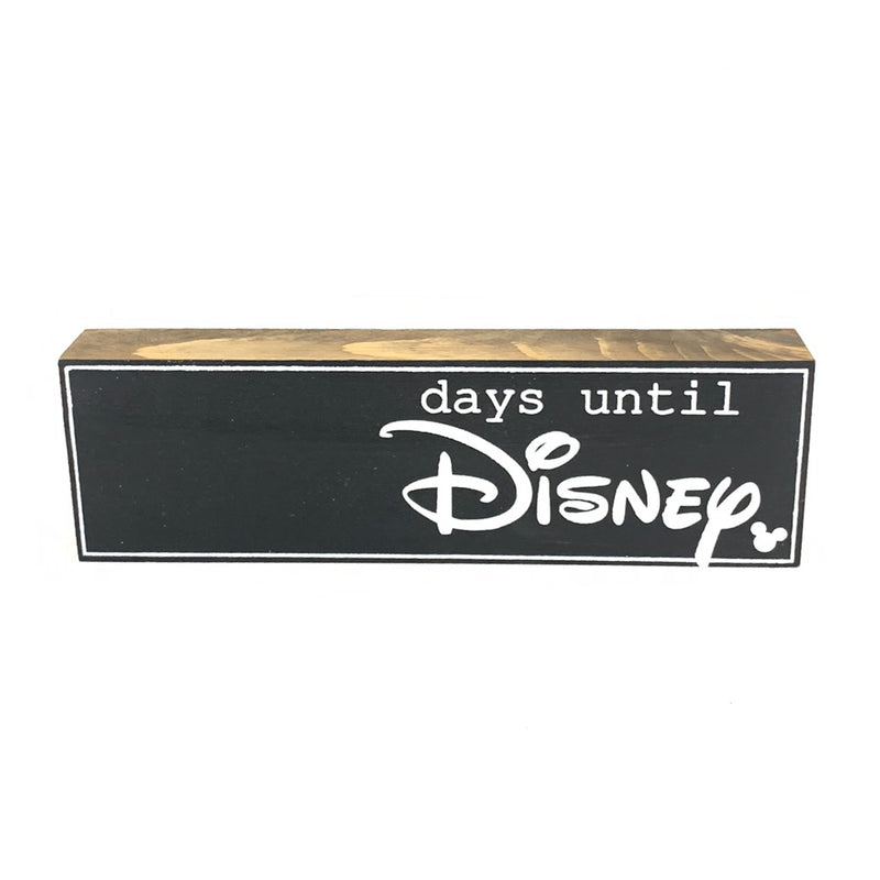 Days Until Disney Script Countdown <br>Shelf Block