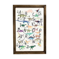 Dinosaur Alphabet <br>Framed Art