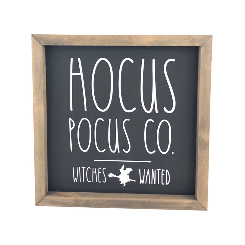 Hocus Pocus Co. Framed Saying