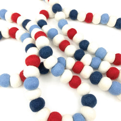 Americana Felt Ball Garland