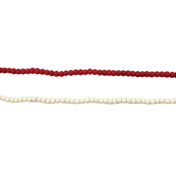 Red or White Felt Ball Garland