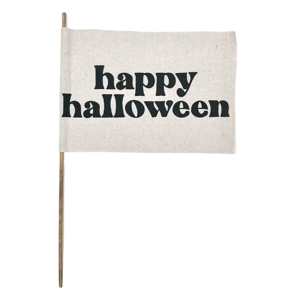 Happy Halloween Thick Flag