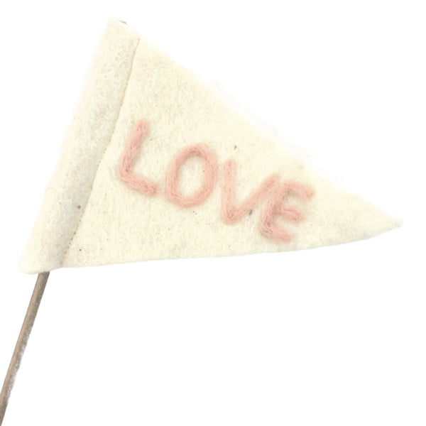 Love Felt Flag