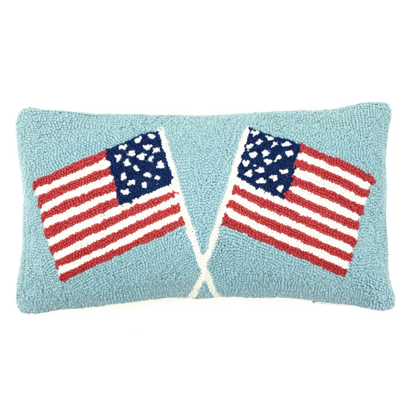 Double Flag Hook Pillow