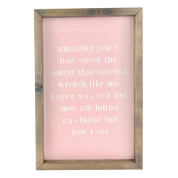 Amazing Grace Type <br>Framed Saying