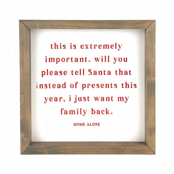 I Just Want My Family Back <br>Framed Print