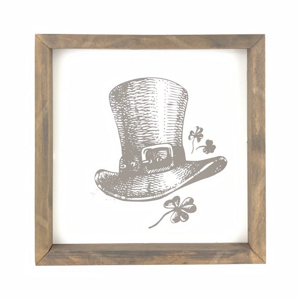 Vintage Leprechaun Hat <br>Framed Art