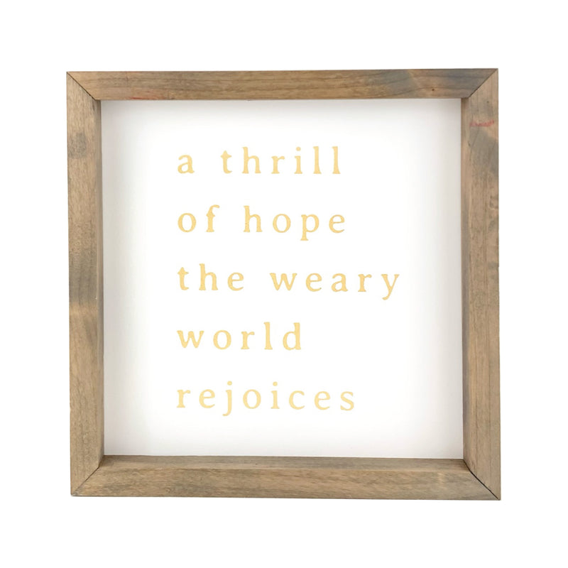 A Thrill of Hope <br>Framed Print