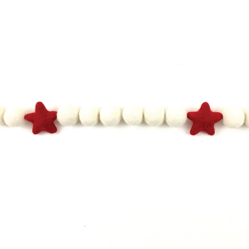 Felt Ball and Star Garland