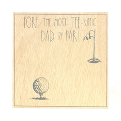 Most Tee-Riffic Dad By Par <br>Father's Day Handprint Keepsake
