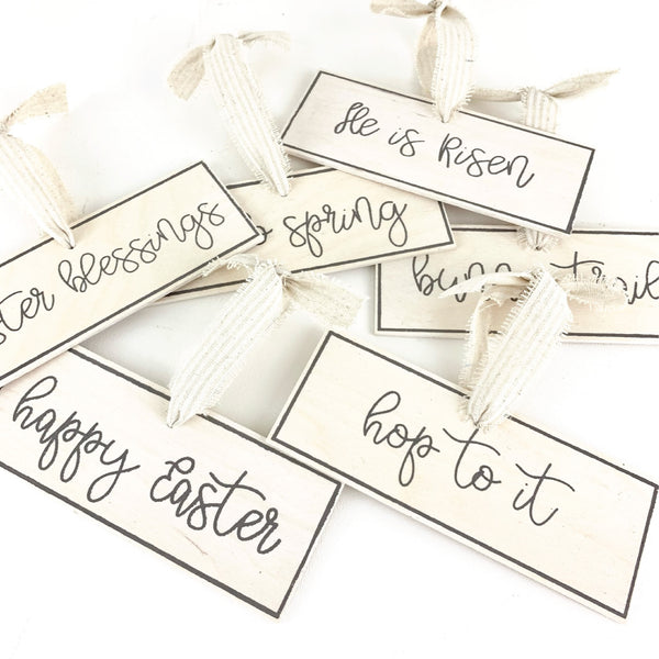 Easter Sign Ornaments