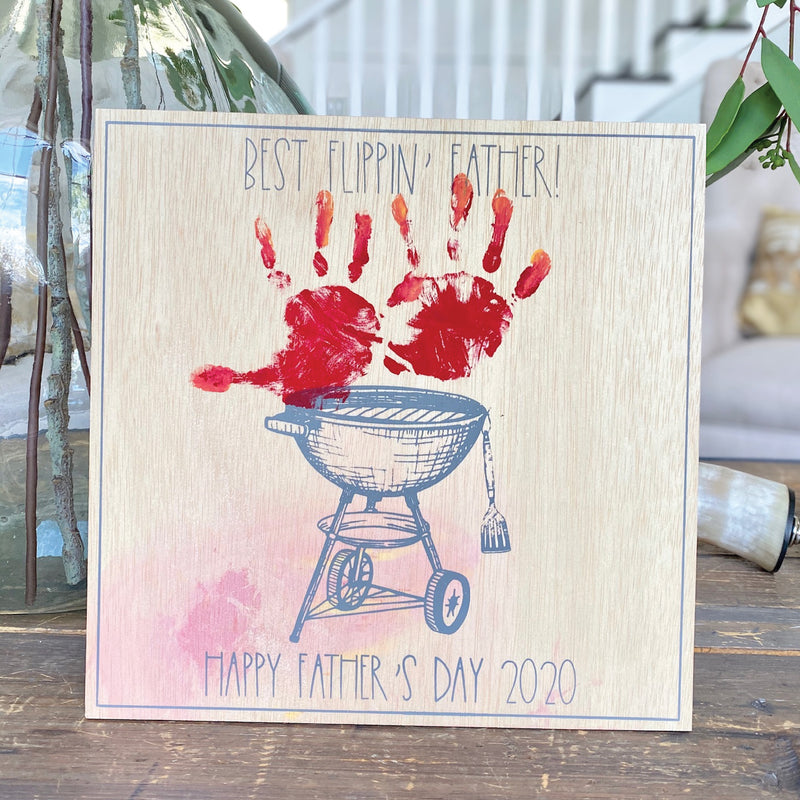 Best Flippin' Father <br>Father's Day Handprint Keepsake