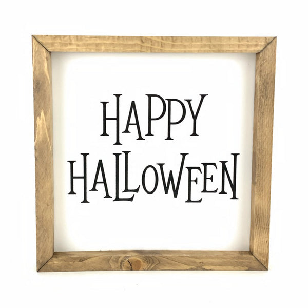Happy Halloween Spooky <br>Framed Saying