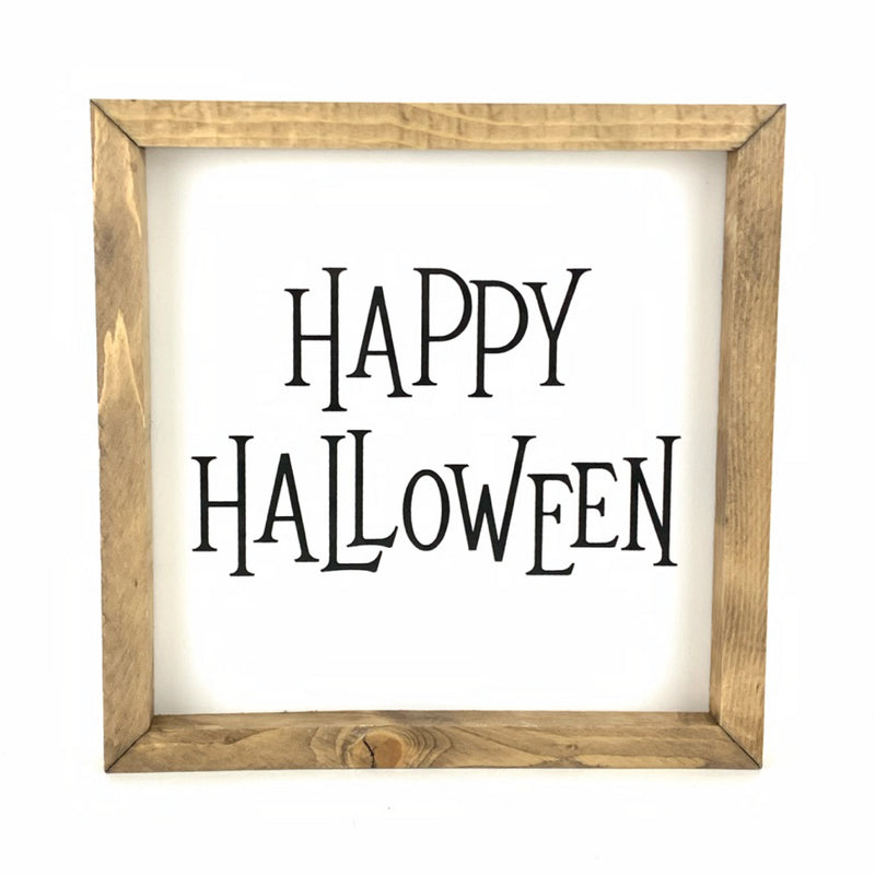 Happy Halloween Spooky <br>Framed Saying