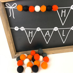 Halloween Felt Ball Magnet Set