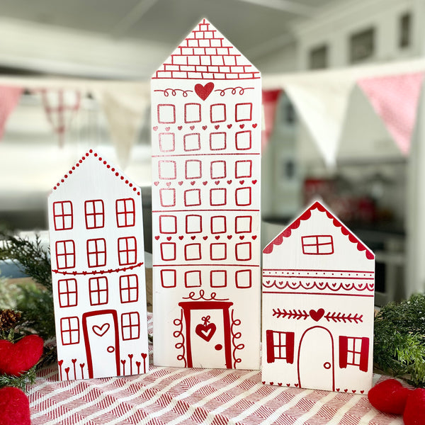 Skinny Valentines Houses
