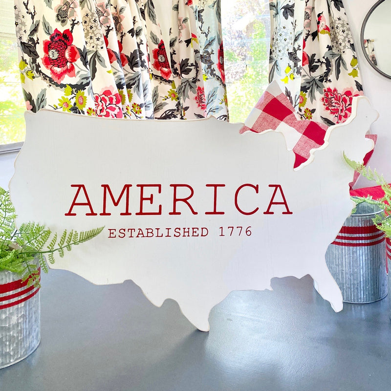 America <br>USA Cutout