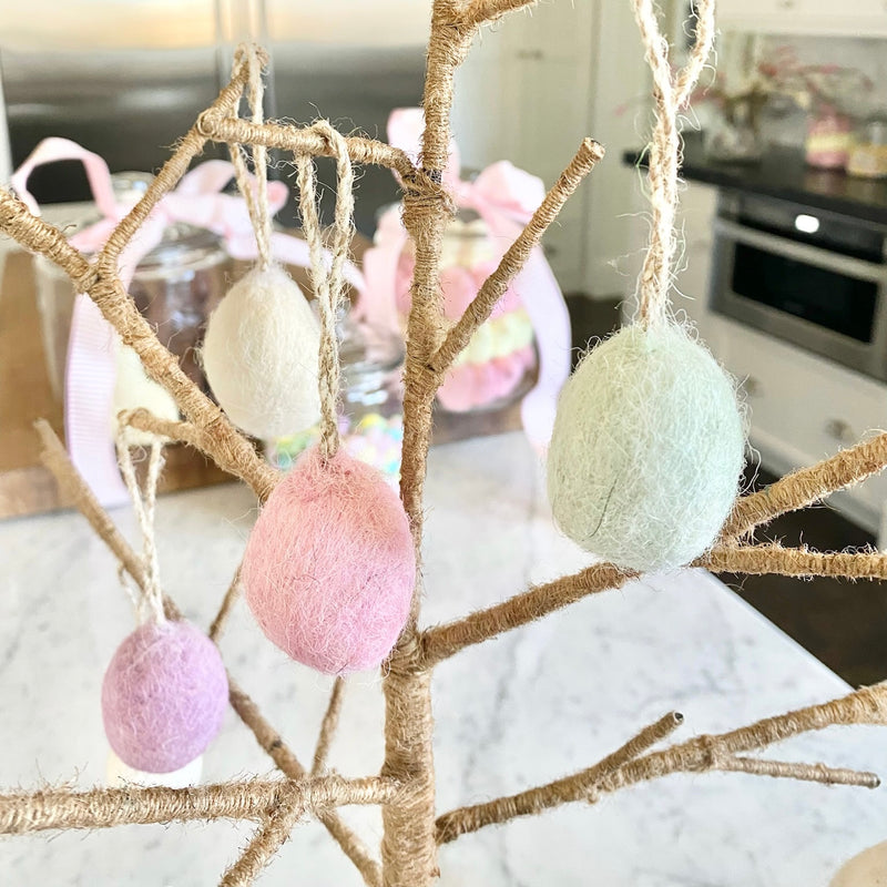 Felt Egg Ornaments (Set of 12)