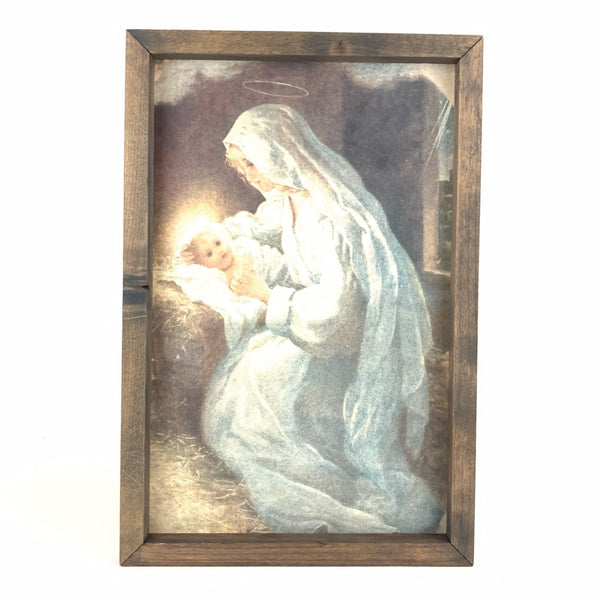 *CLOSEOUT* Mary and Baby Jesus <br>Framed Print