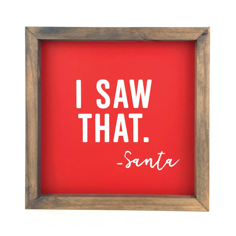 I Saw That <br>Framed Print